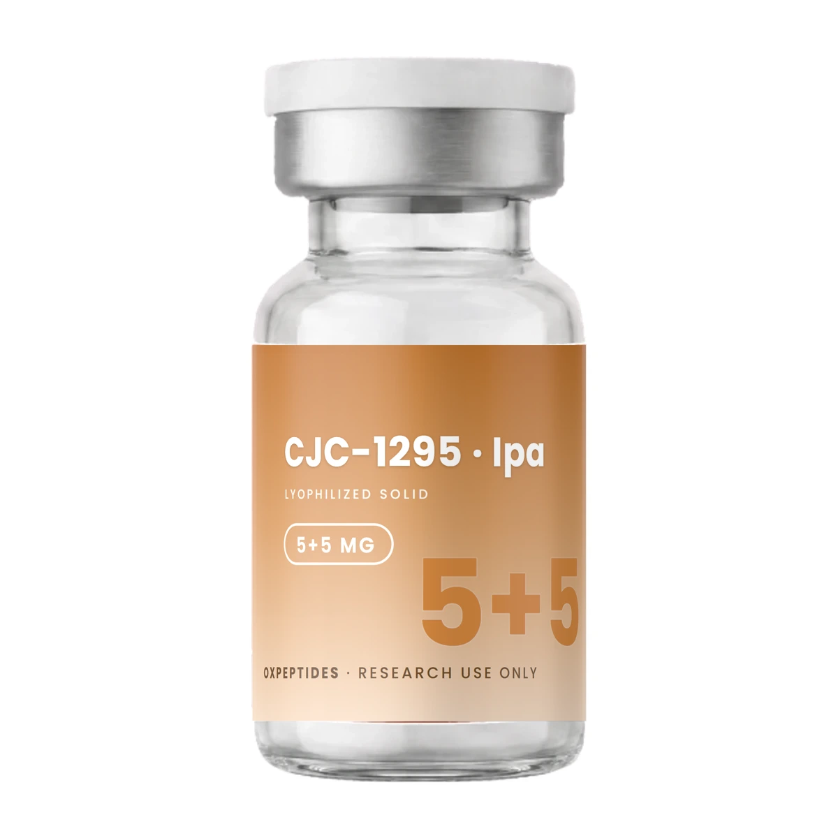 CJC-1295 / Ipamorelin vial — lyophilized, OXpeptides label