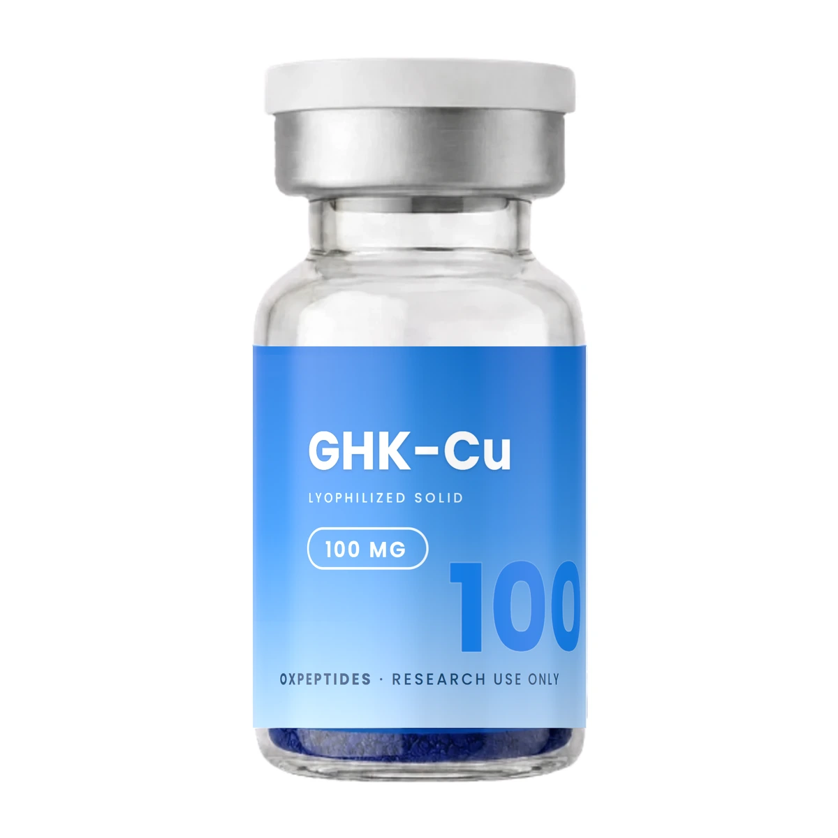 GHK-Cu vial — lyophilized, OXpeptides label