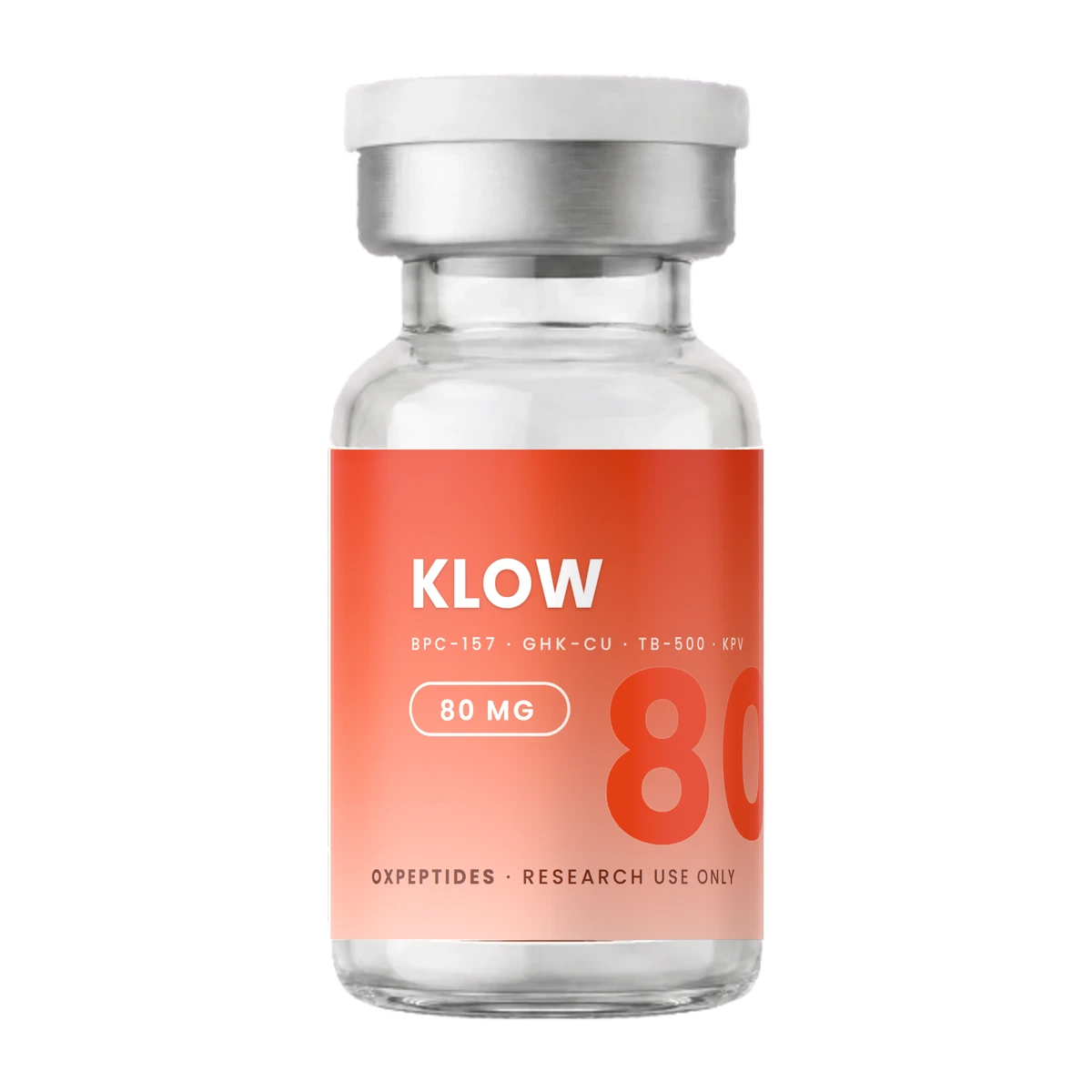 KLOW vial — lyophilized, OXpeptides label