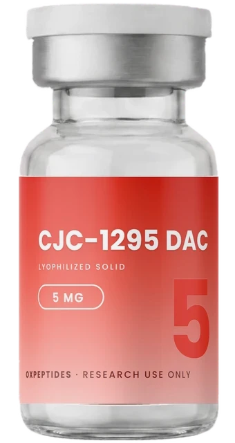 CJC-1295 DAC 5 mg — lyophilized research peptide, OXpeptides vial