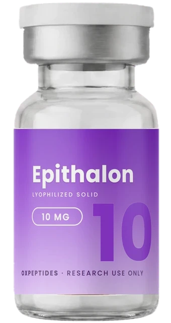 Epithalon 10 mg — lyophilized research peptide, OXpeptides vial