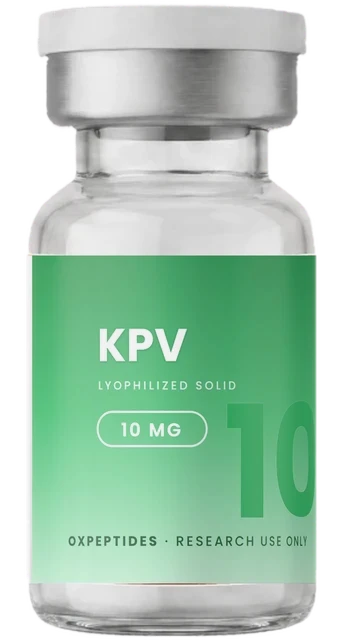 KPV 10 mg — lyophilized research peptide, OXpeptides vial