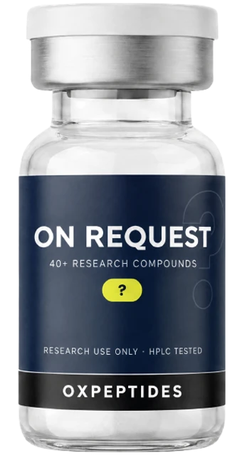 +40 more peptides On request — lyophilized research peptide, OXpeptides vial