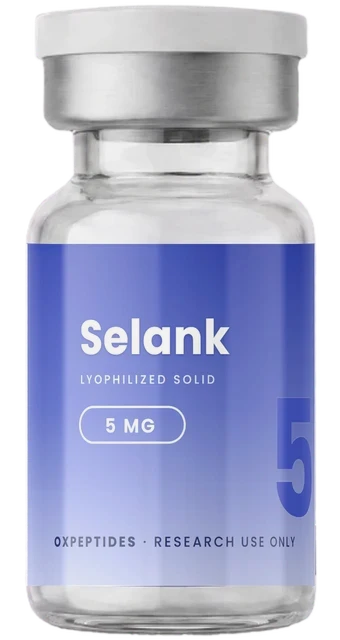 Selank 5 mg — lyophilized research peptide, OXpeptides vial