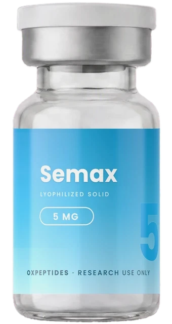 Semax 5 mg — lyophilized research peptide, OXpeptides vial
