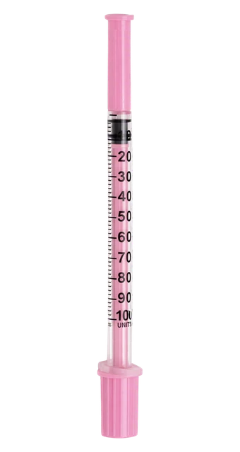 Seringues roses 1 mL 30 pcs — peptide de recherche lyophilisé, fiole OXpeptides